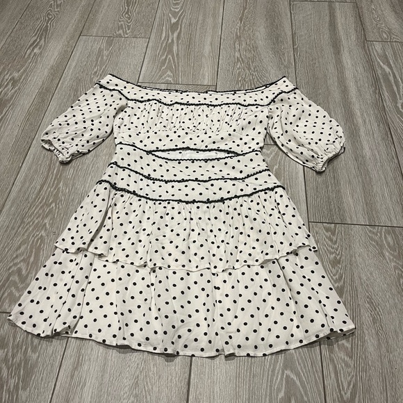 REVOLVE Lovers + Friends Polka Dot Mini Dress Size XS - Picture 4 of 9